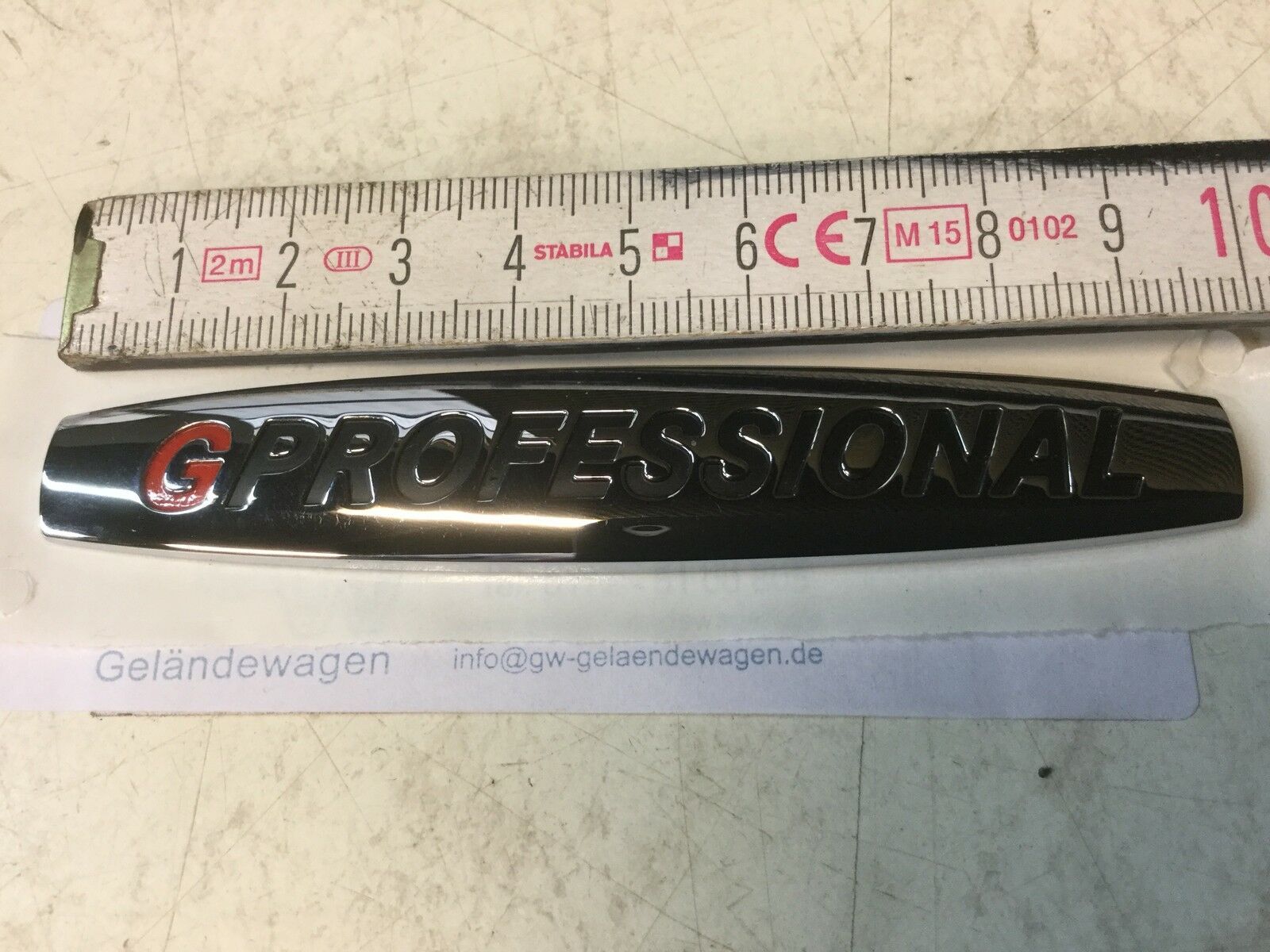 G Klasse Mercedes  G-Modell GPROFESSIONAL Emblem Schild BM 461 Aufkleber Badges