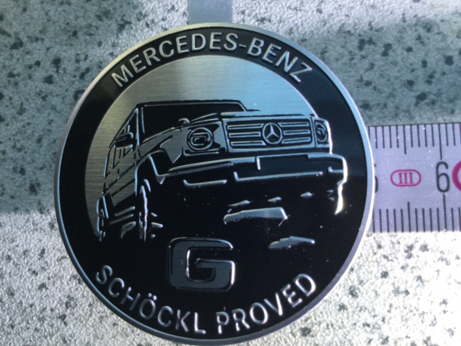Mercedes G Emblem Abzeichen Plakette G-Klasse Schöckl Proved 2019 50mm AMG PUCH