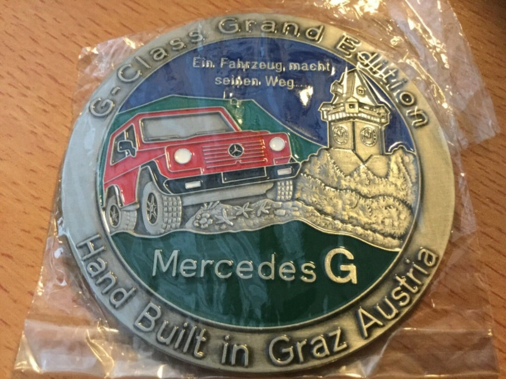 G Klasse Mercedes G Modell Emblem Abzeichen Plakette G-Klasse Schöckl GrandEditi