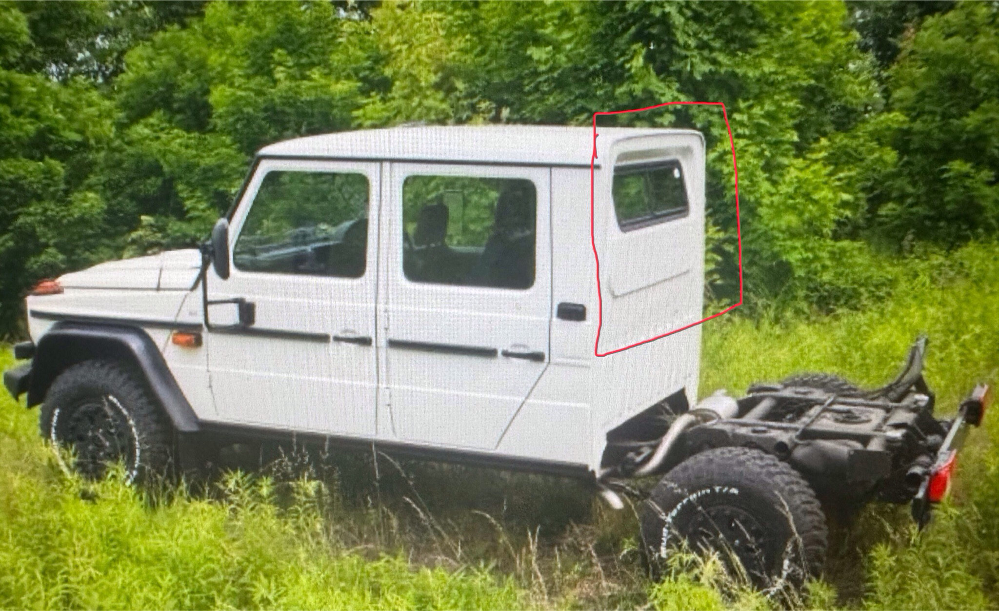 Mercedes G Klasse W460 W461 Blechteil Beplankung oben (Schiebefenster) Rückwand