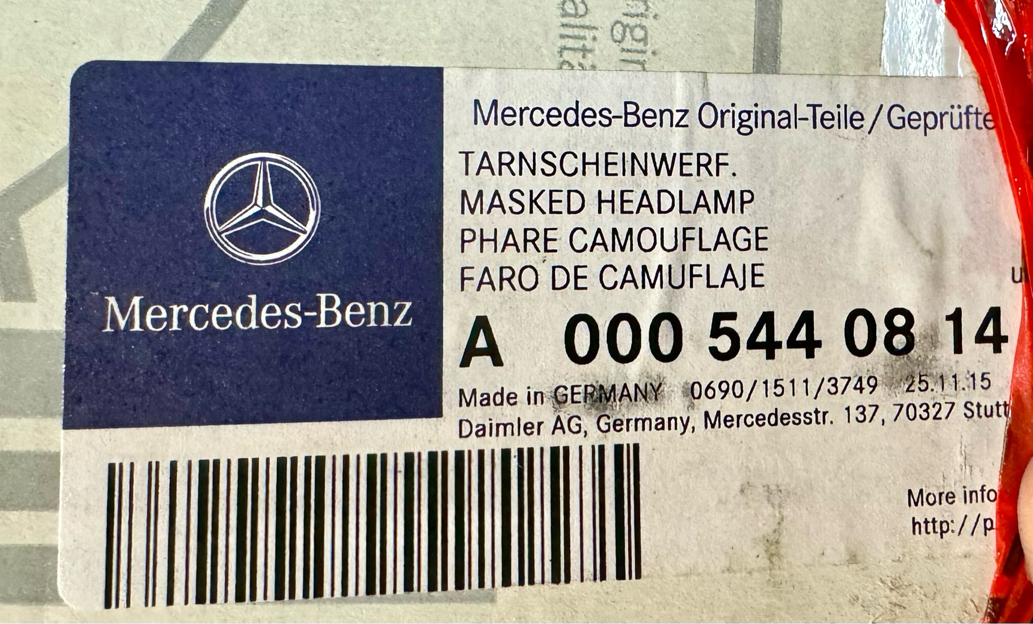 G Klasse Mercedes G Modell Wolf Bundeswehr Tarnscheinwerfer Leitkreuz  GD GE BM4