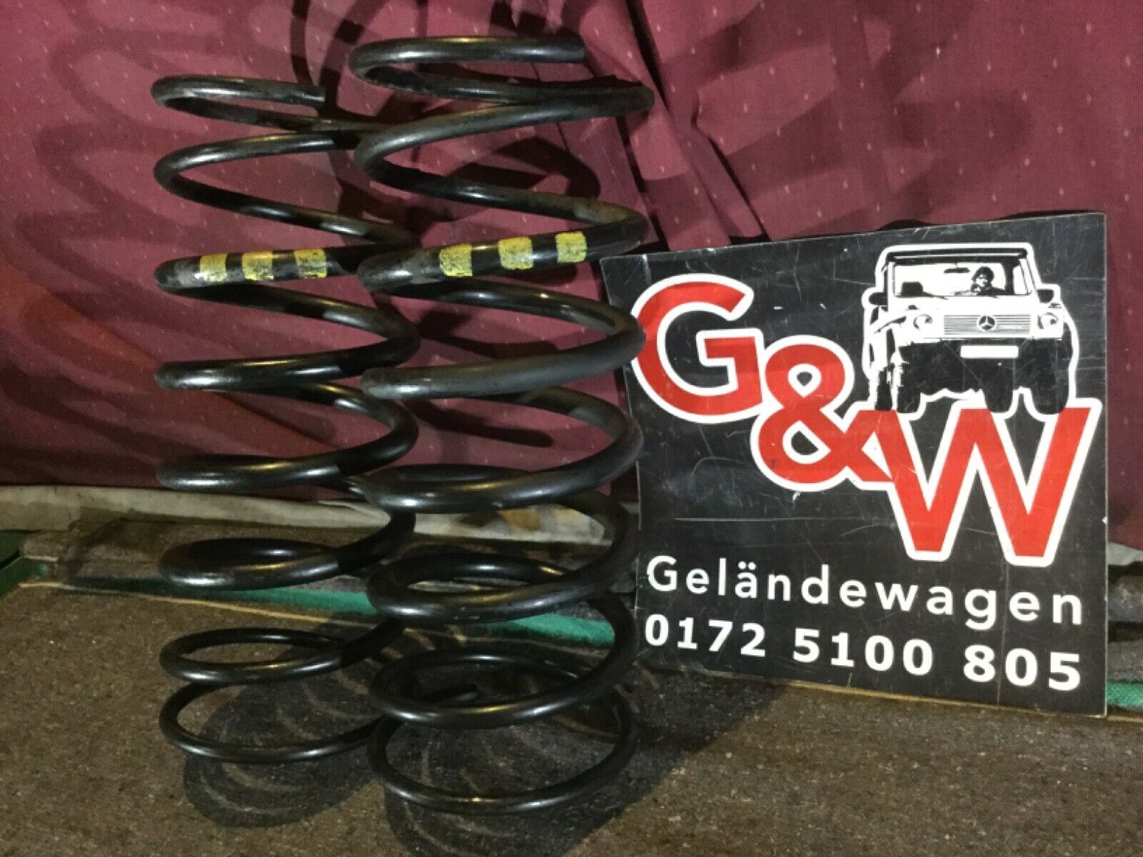 G Klasse Hinterachsfedern A 460 324 02 04 Gelb III Mercedes Benz GE GD w460 w461
