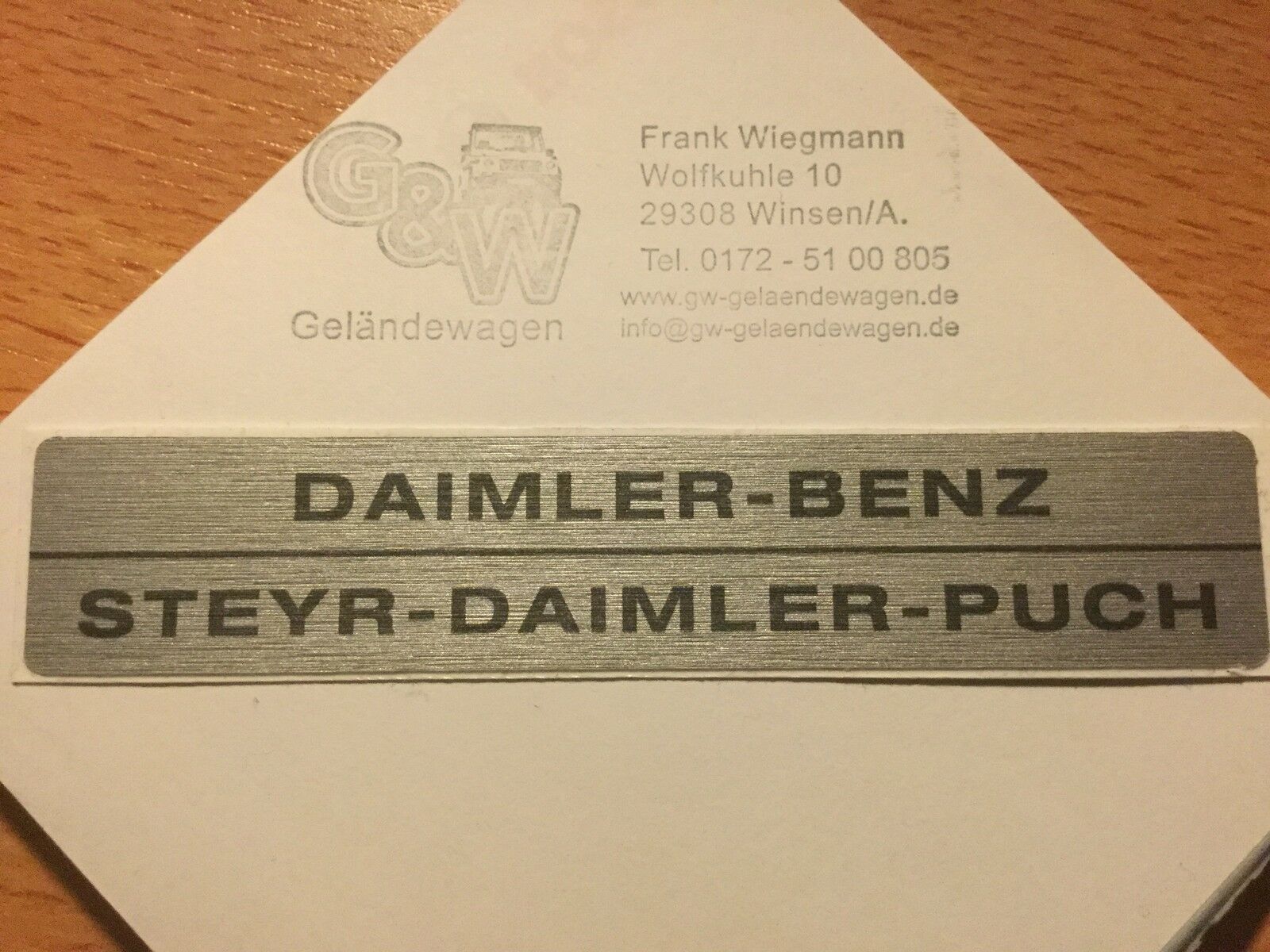 Mercedes G Klasse Puch Emblem Aufkleber Symbol Schild DAIMLER BENZ STEYR DAIMLER