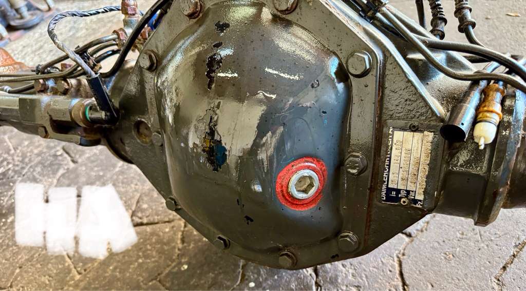 Schwerlastachse Bolzenachse Flaschenachse Mercedes G Klasse GE GD W461 W463 HA+V