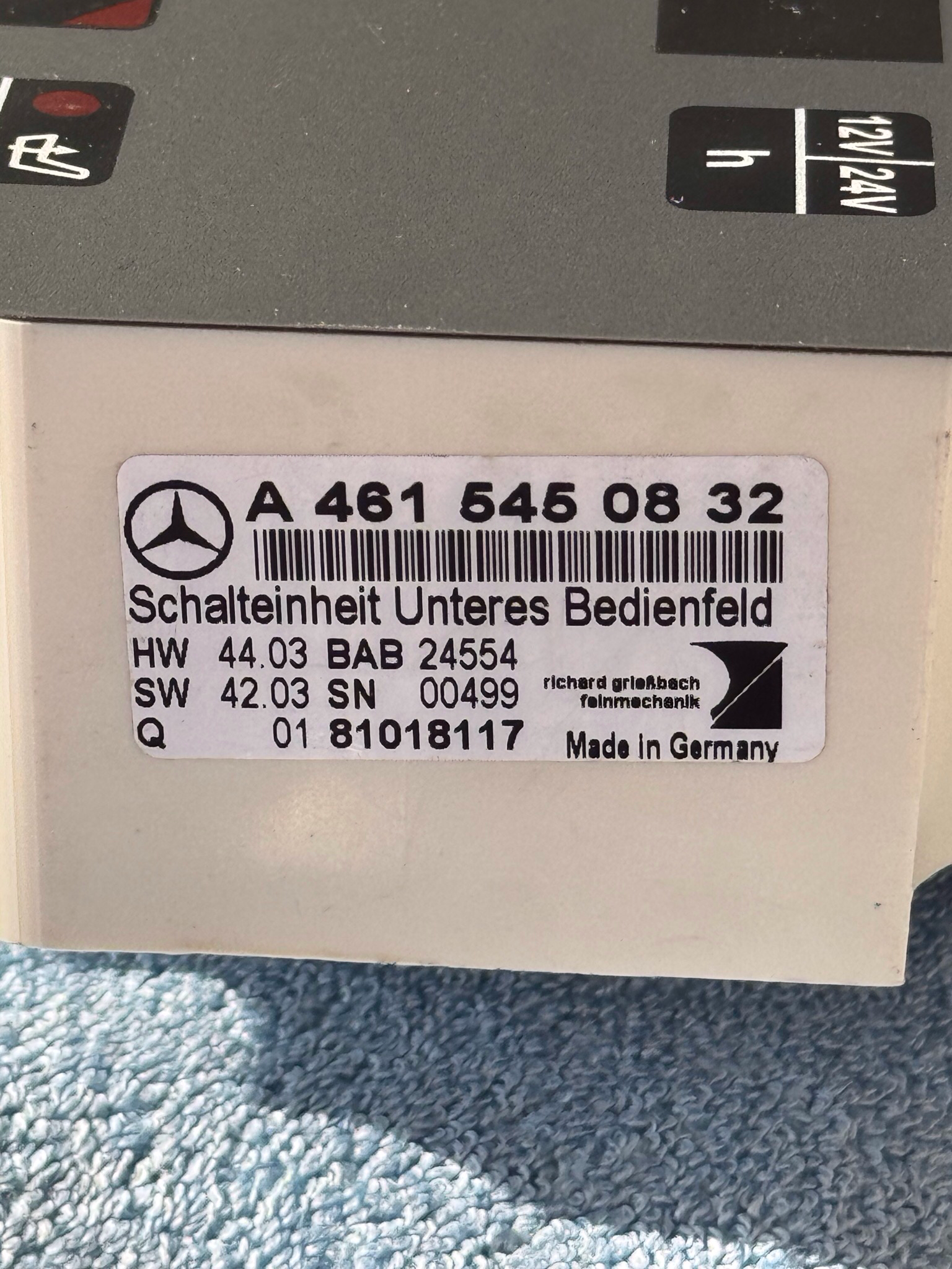Mercedes G Schaltblock Steuergerät   A4615450832  PUR Professionell Greenliner 2
