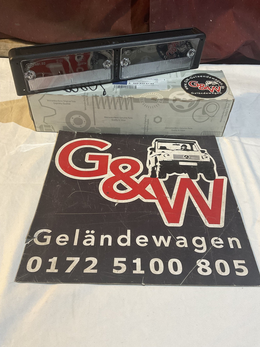 G-Klasse Mercedes Benz GE GD Leuchte für Kennzeichenhalter Wolf   w461 w460