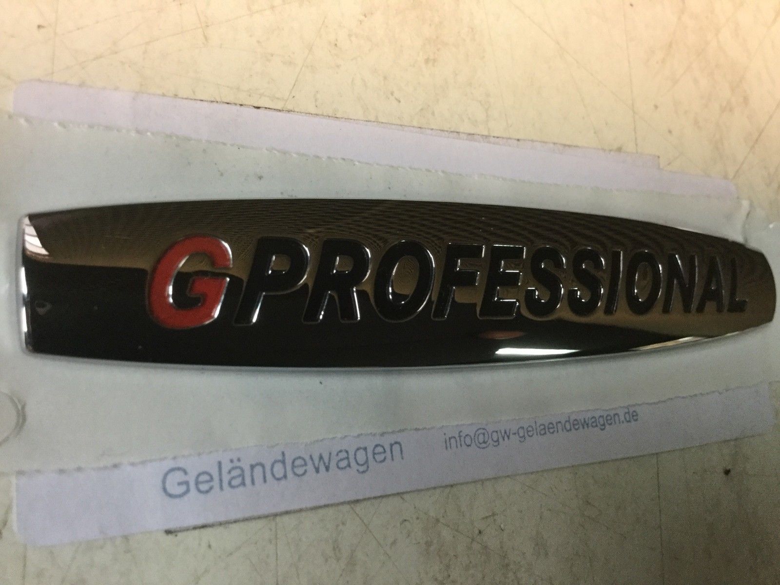 G Klasse Mercedes  G-Modell GPROFESSIONAL Emblem Schild BM 461 Aufkleber Badges