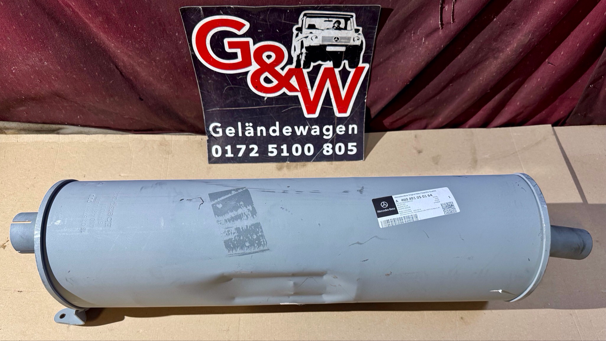 Mercedes G Klasse A460491050164 Schalldämpfer 250GD 290GD 300GD 230G 230GE