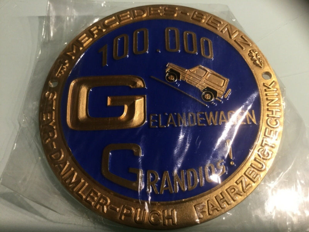 G Klasse Mercedes G Modell Emblem Abzeichen Plakette 100000 Geländewagen G Klass