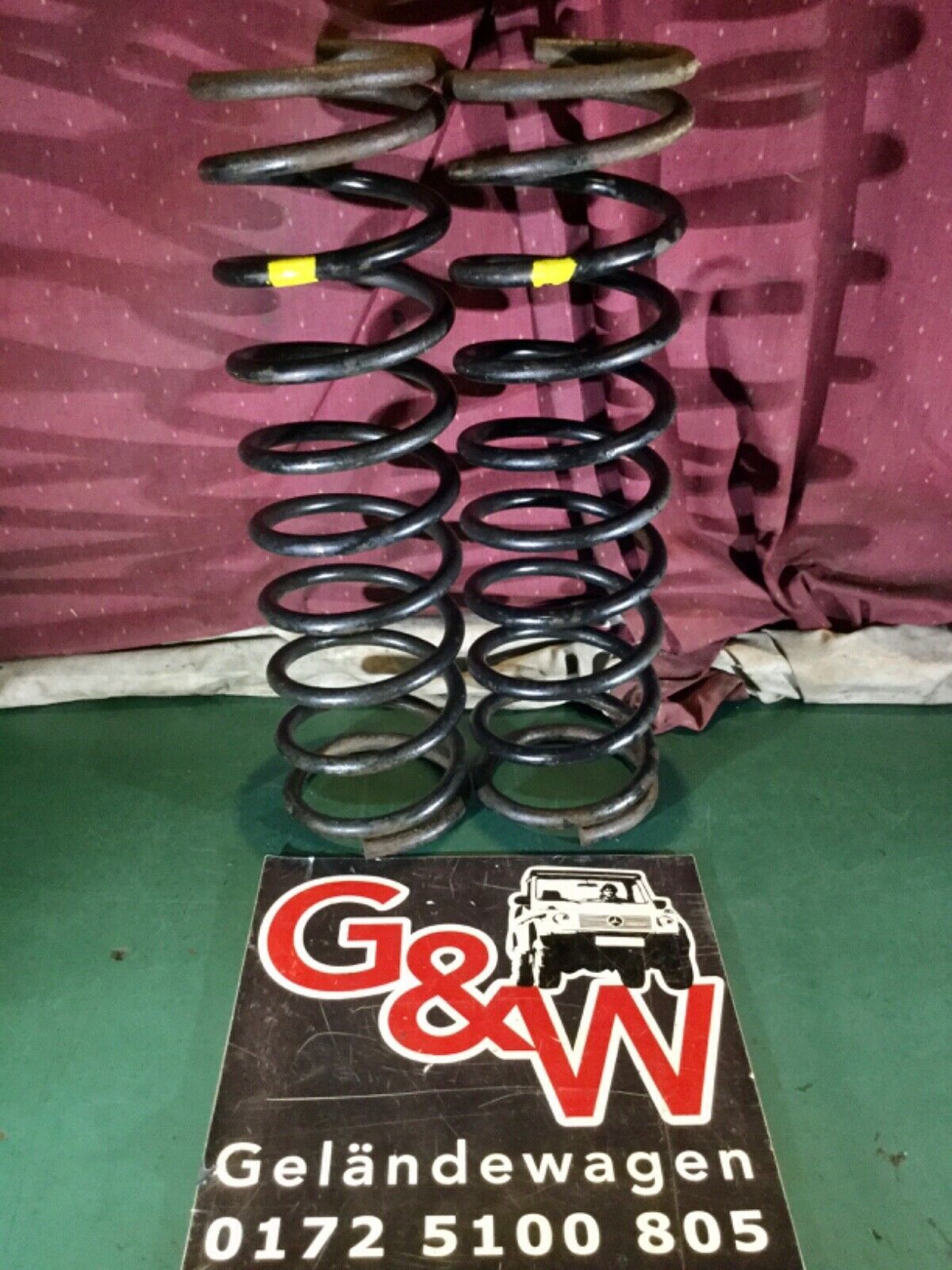 Vorderfedern VA Mercedes G Klasse 460 461 463 GE GD Federn Gelb yellowSprings I