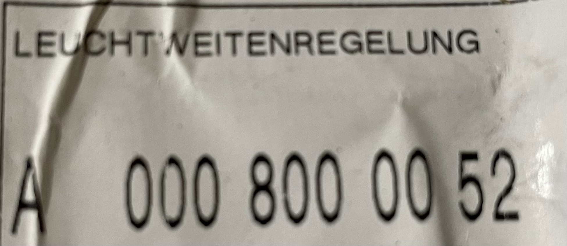 Mercedes G Klasse LWR A000 800 00 52 BM w461 w463 Neu