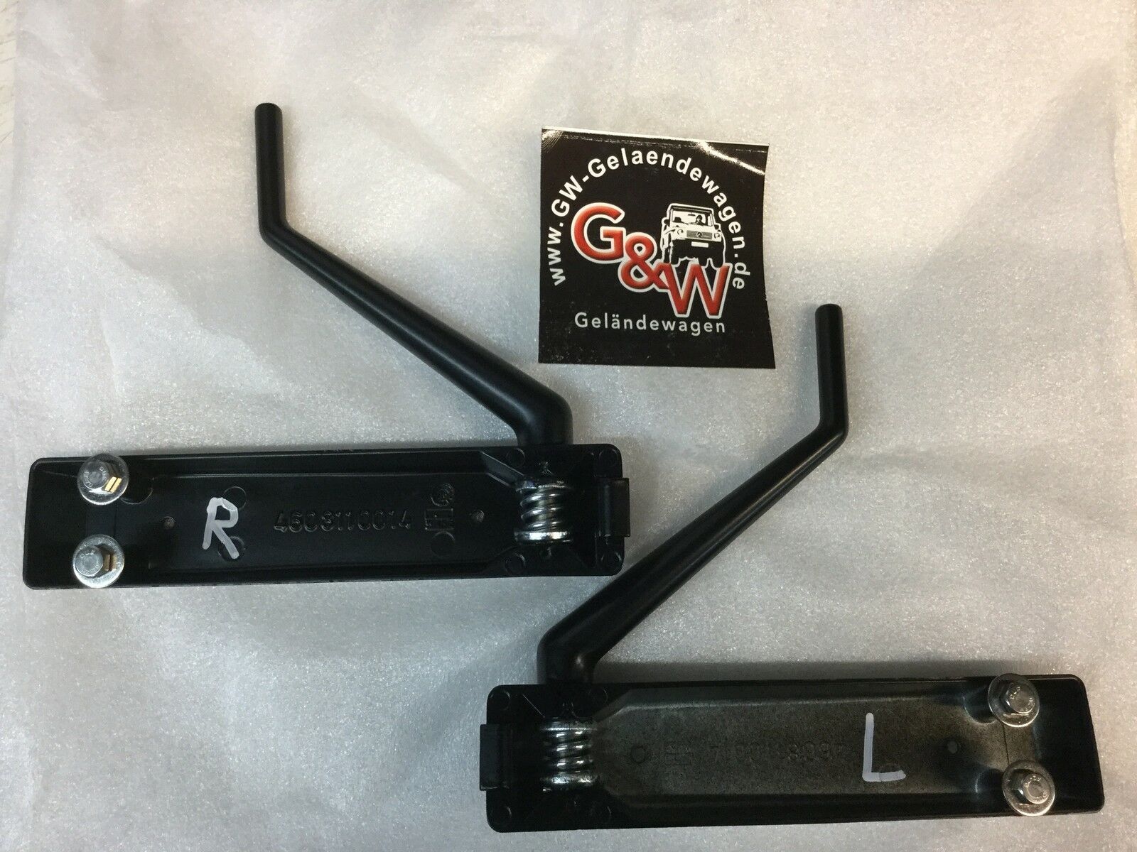 G KLasse MERCEDES GE GD Modell Klasse Spiegelhalter Mirrorbracket W460 W461 WOLF