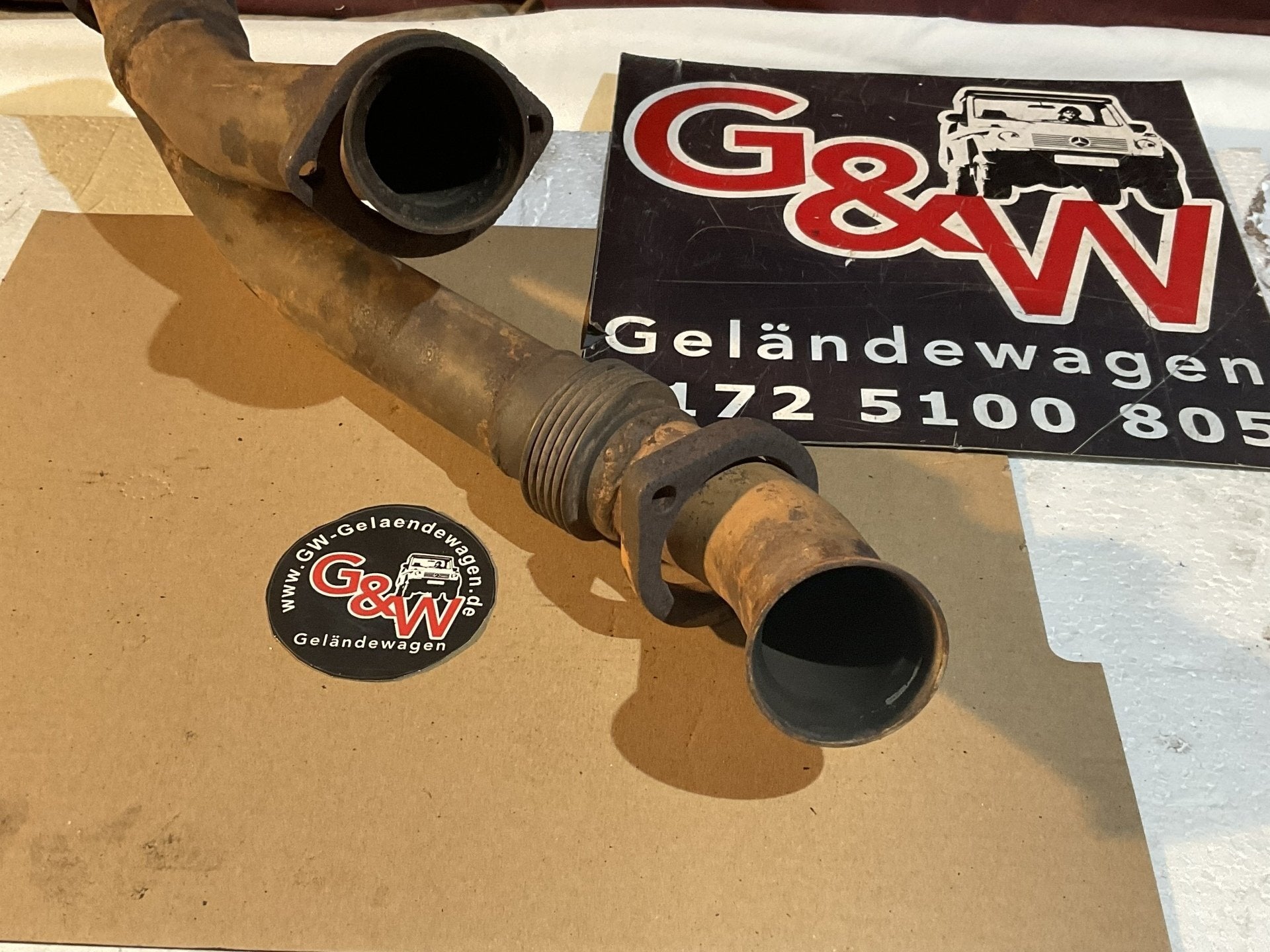 G-Klasse Hosenrohr Auspuffrohr Flammrohr Mercedes G Klasse 200GE 230GE M102 Exha