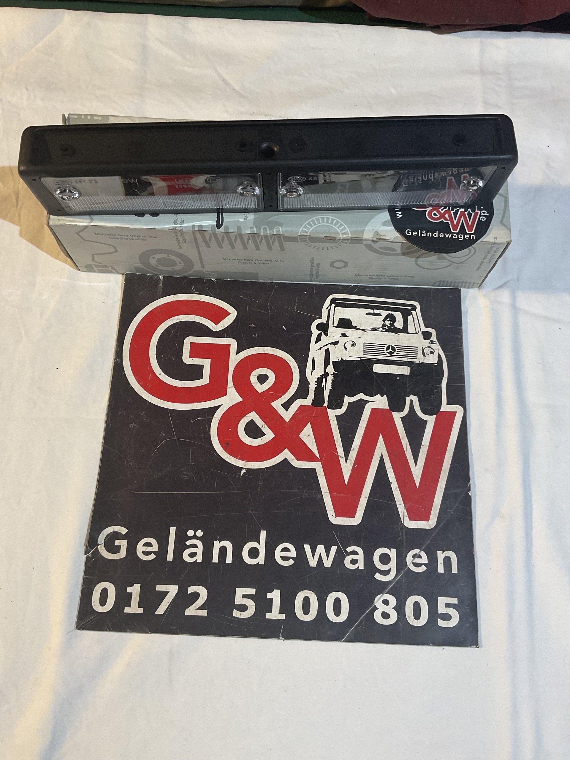 G-Klasse Mercedes Benz GE GD Leuchte für Kennzeichenhalter Wolf   w461 w460
