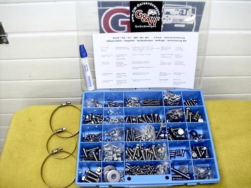 G-Klasse Schrauben V2A Schraubenset Edelstahl Mercedes GD GE Klasse G Modell PUC
