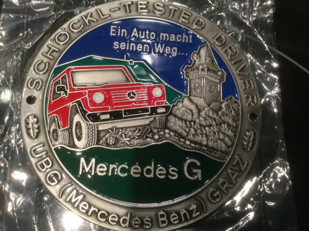 G Klasse Mercedes G Modell Emblem Abzeichen Plakette G-Klasse Schöckl Tested Div