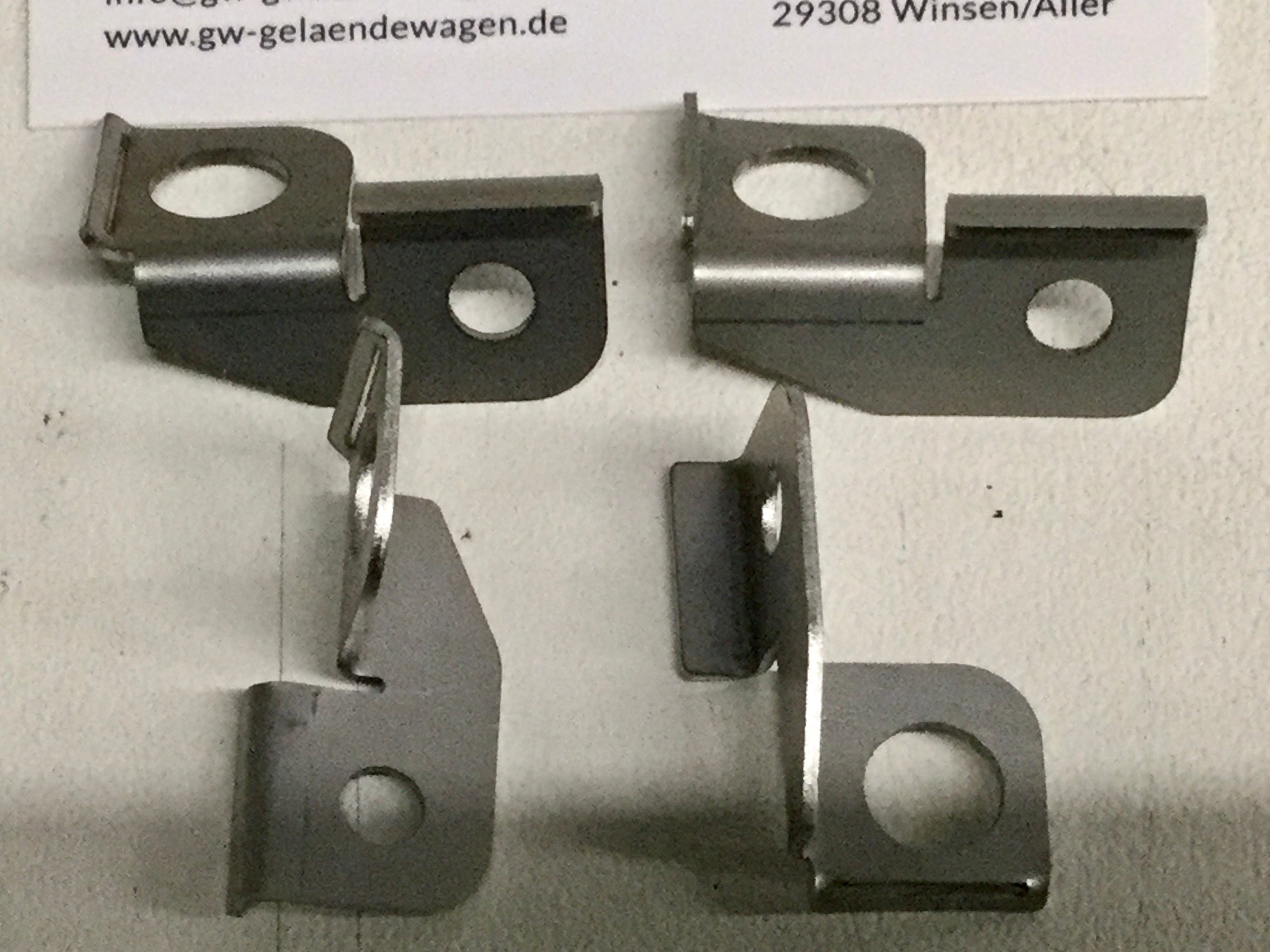 G Klasse Mercedes Halter V2A Mercedes G W460 W461 W463 Inletts Radlaufschale