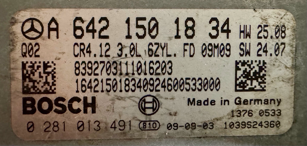 Mercedes G Steuergerät A6421501834 6.Zylinder Diesel GD BM461 280CDI 300CDI