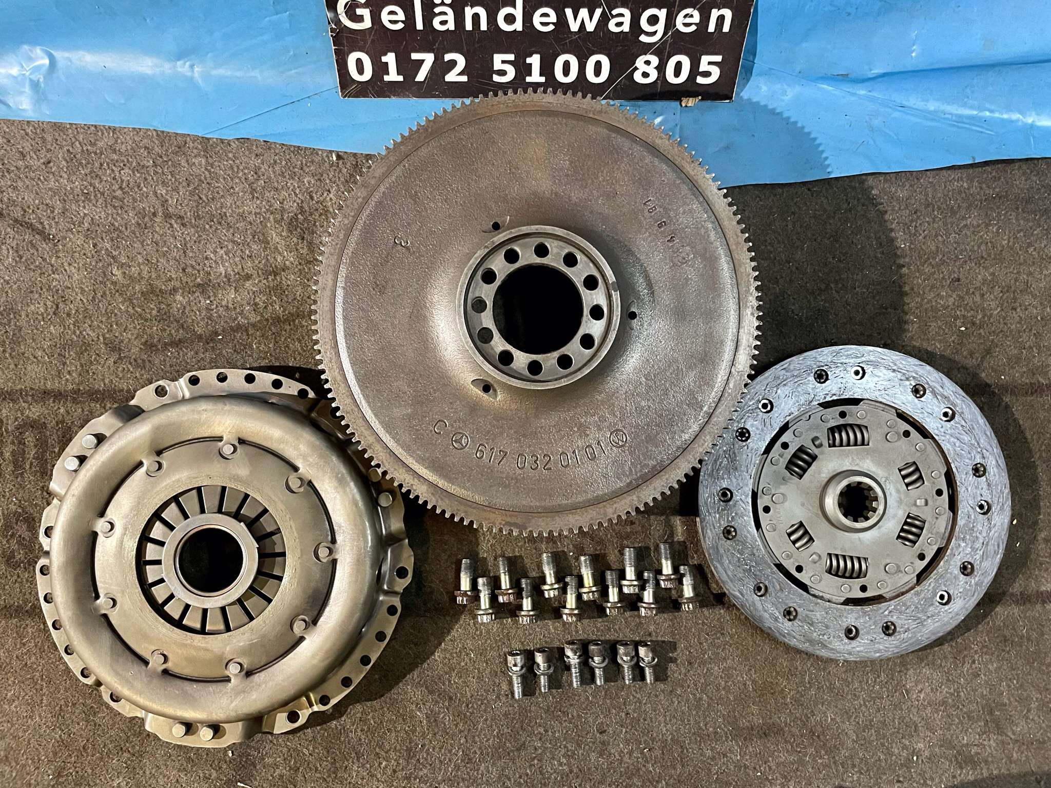 G-Klasse Mercedes Benz W460 OM616 OM617 TURBO Schwungmasse Druckplatte Kupplung